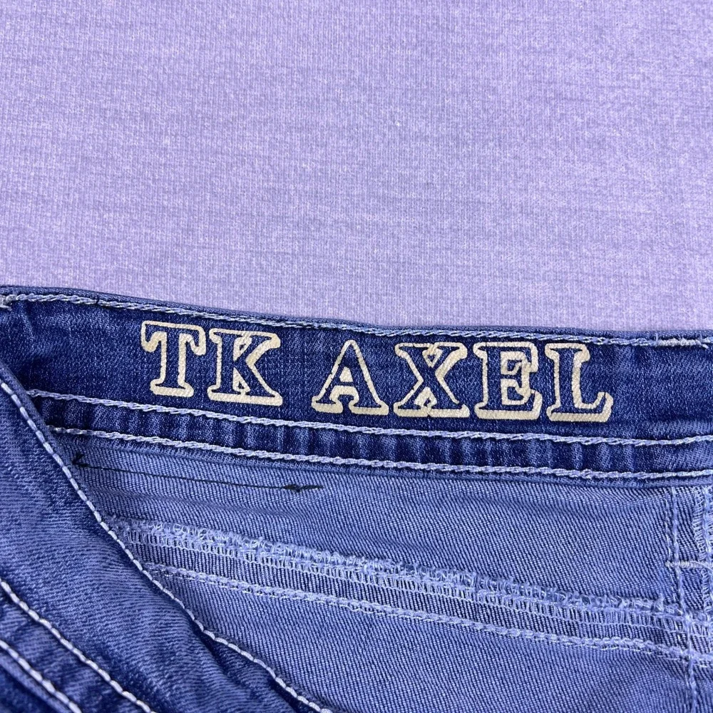 TK Axel Men Slim Boot Cut Jeans Blue‎ Denim Size 34x30 Stretch RN138823